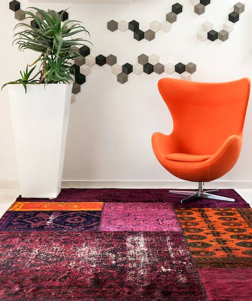 Modern and classic rugs.