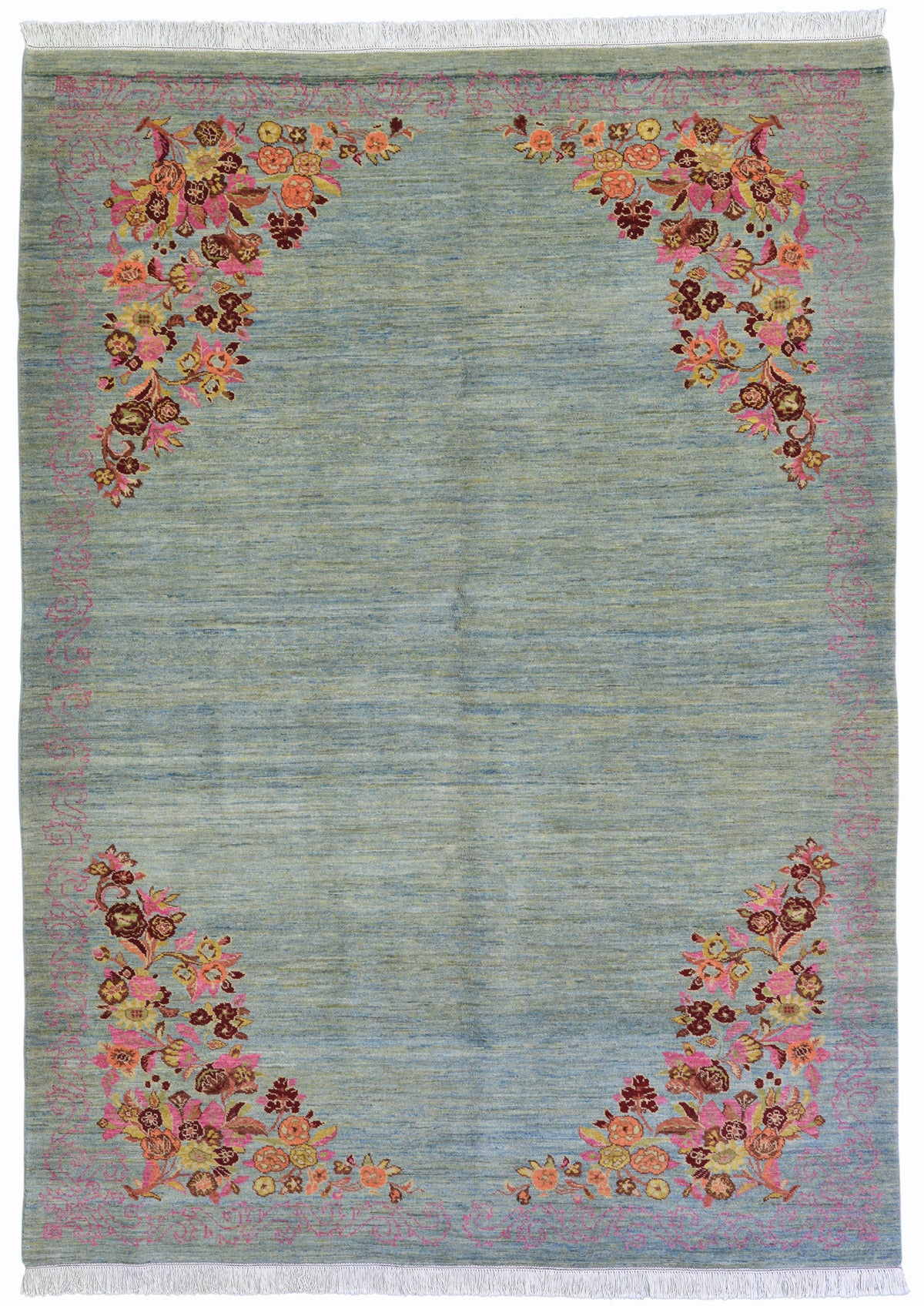 Tabriz Rug in Handspun Wool, No. 169483-280x194cm