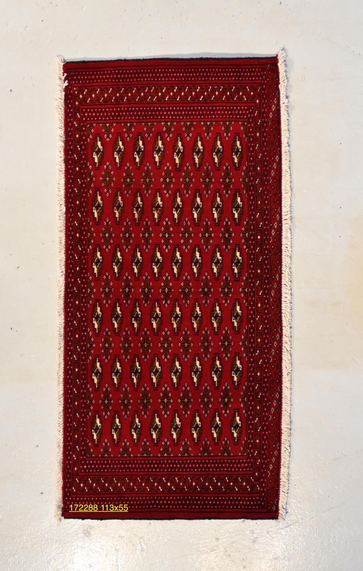Turkumen small tribal rug.
