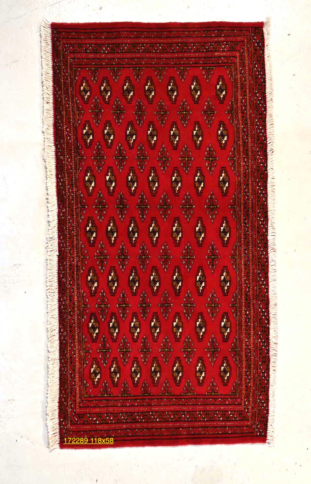 Turkumen small tribal rug.