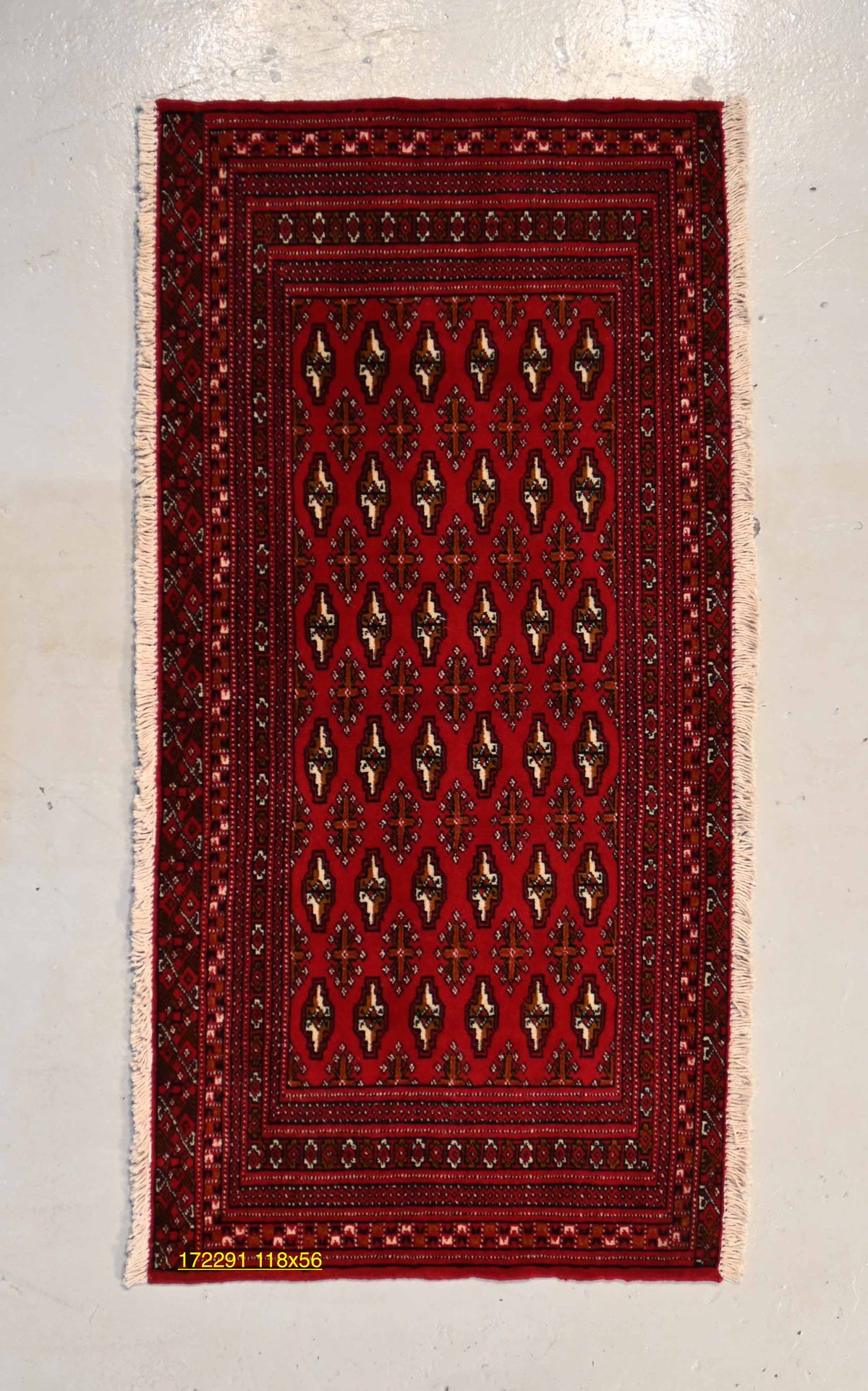 Turkumen small tribal rug.