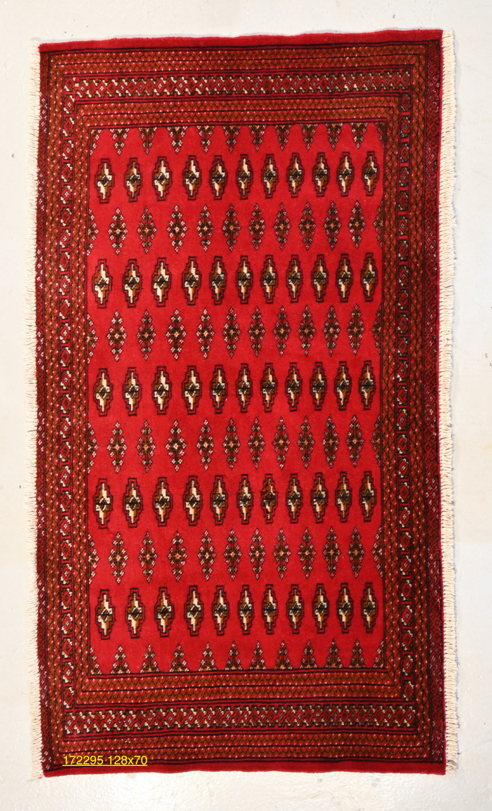 Turkumen small tribal rug.