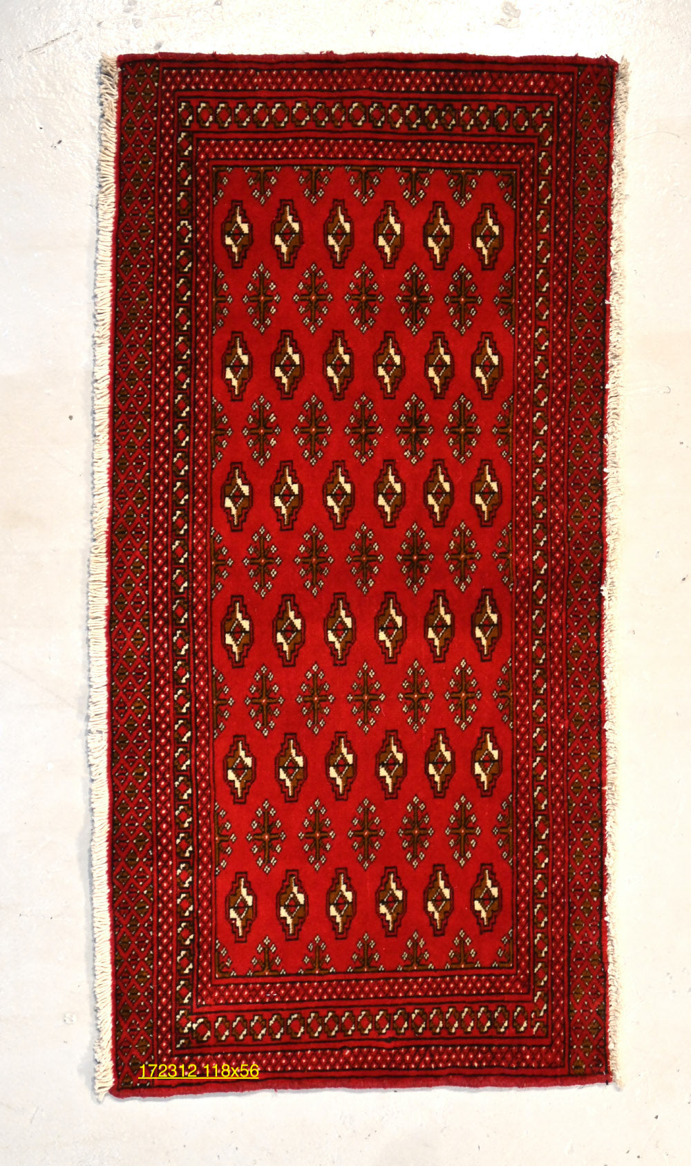 Turkumen small tribal rug.