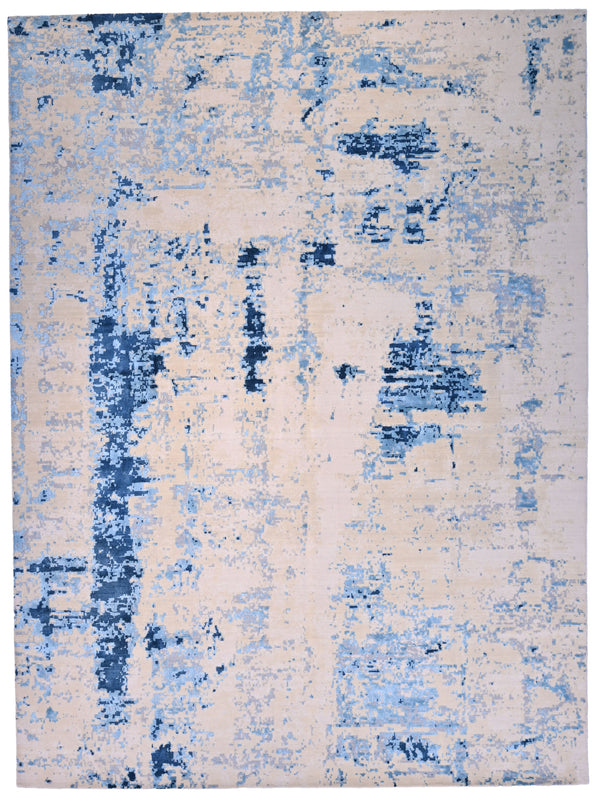 ラグ・カーペット the Apartment blue Lottery Rug sepia Origin 21 5 X 7 (ft) Beige Blue Indoor Area Rug 2-28249-196 at
