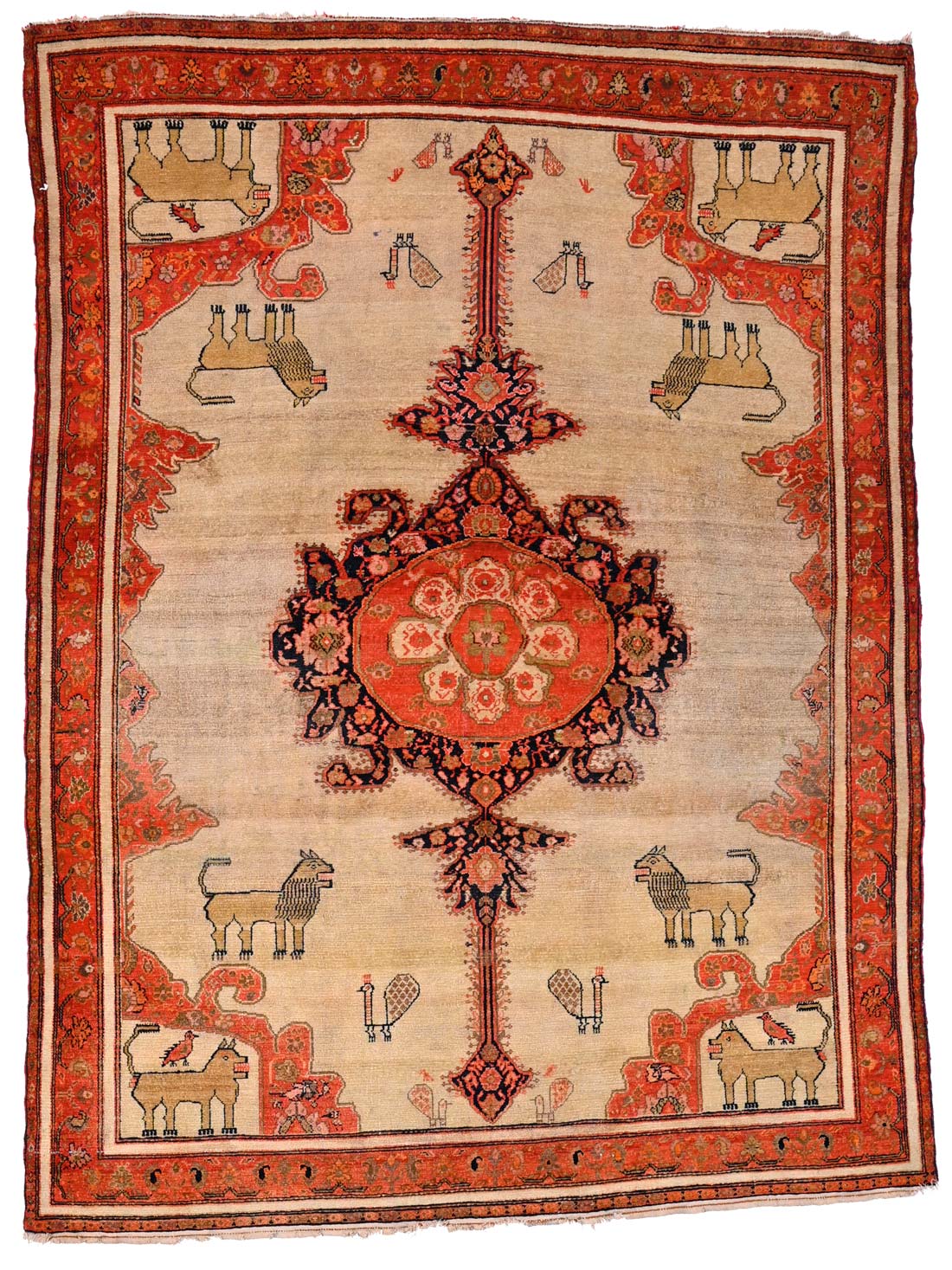 An antique Malayer Rug, Number 5012-194x145cm