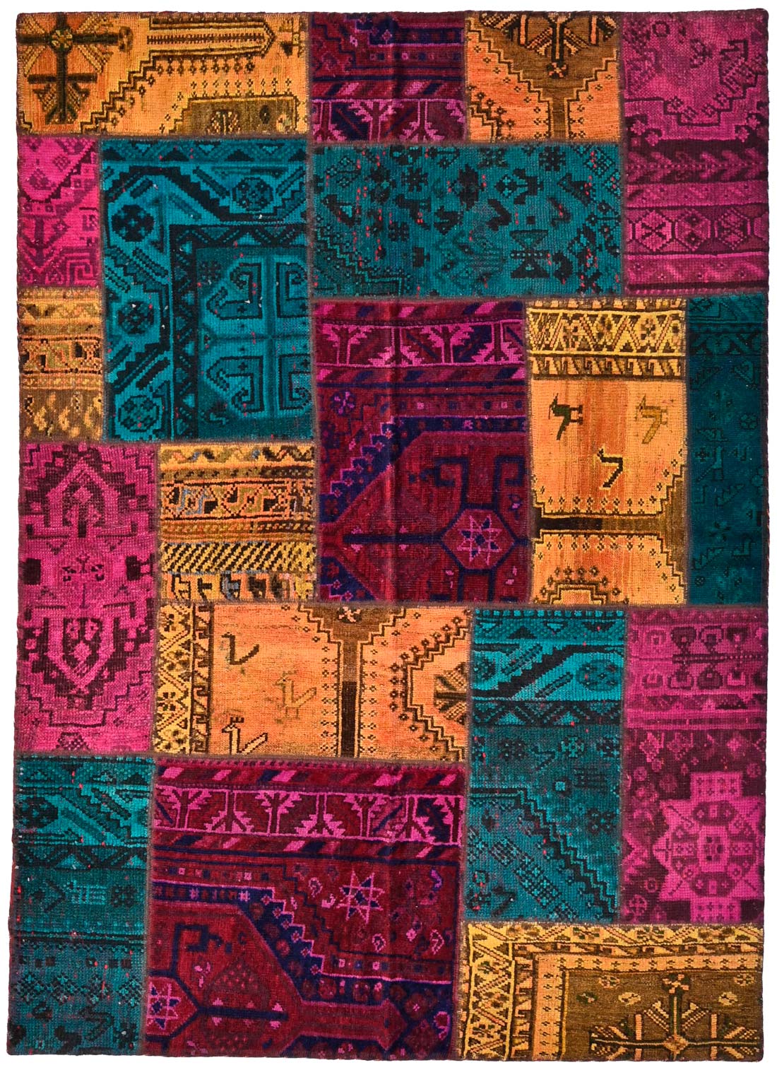 A Persian collage (patchwork rug) No. 510992 - 204x145cm