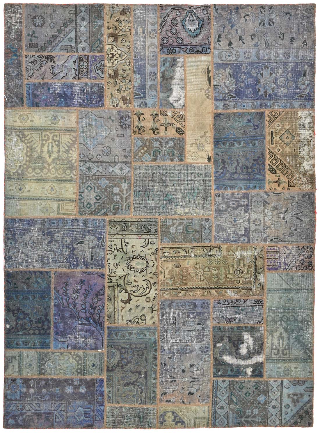 Collage Rug A Persian collage (patchwork rug) No. 517608 236x173cm - RUGS.SG