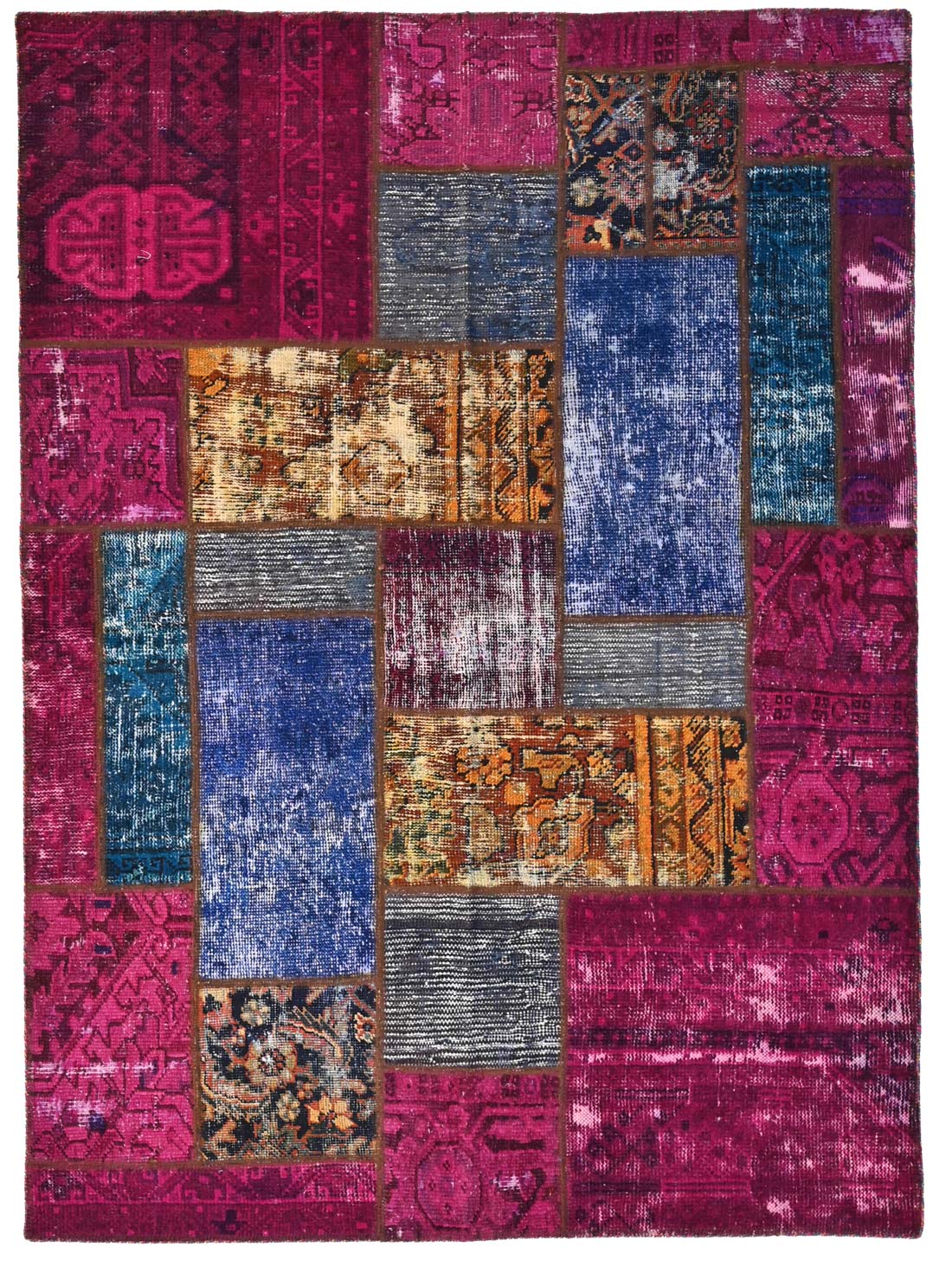 A Persian collage (patchwork rug) No. 519264 200x145cm