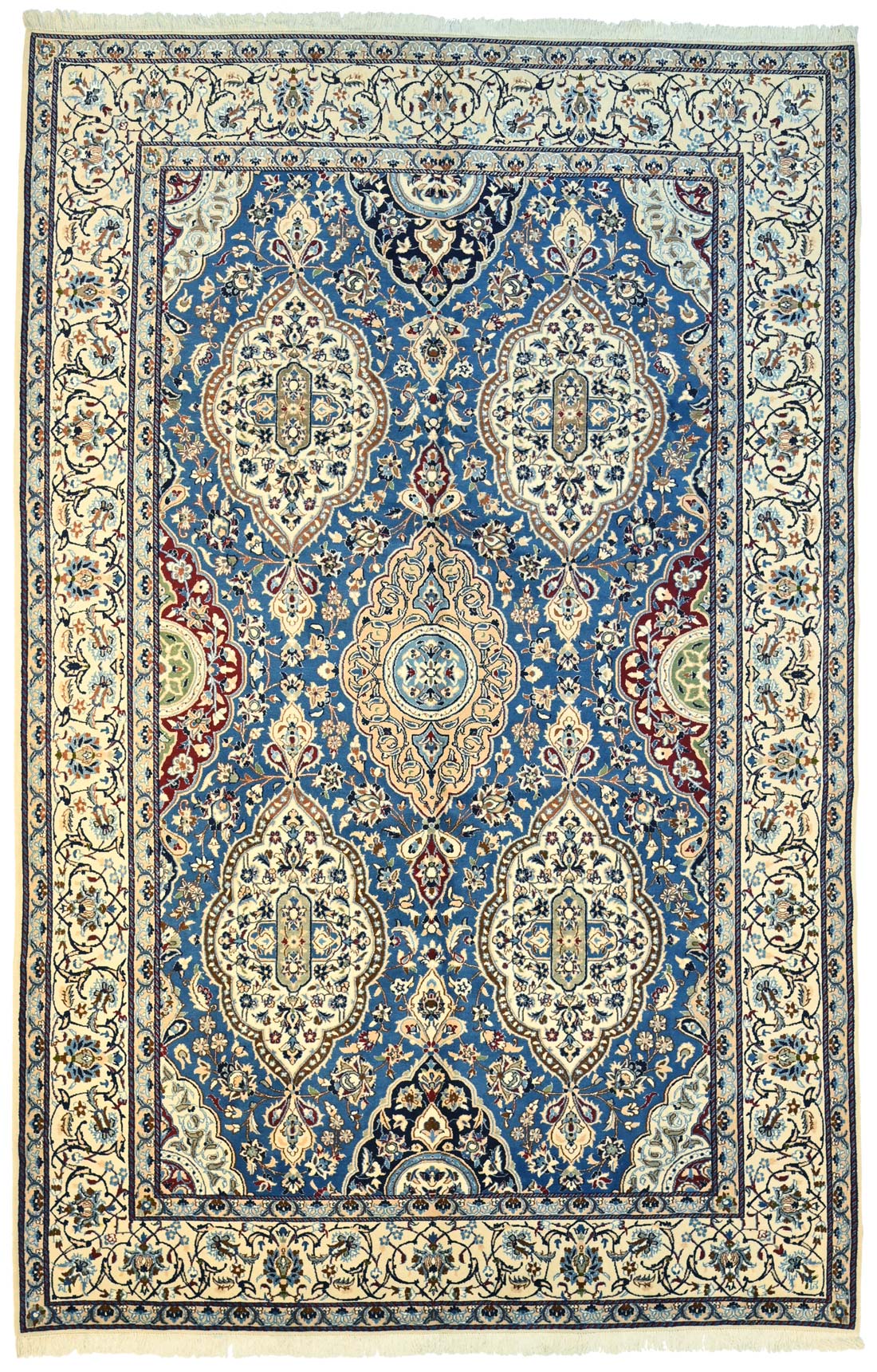 A classic carpet in Persian Nain design, No. 52549-204x315cm