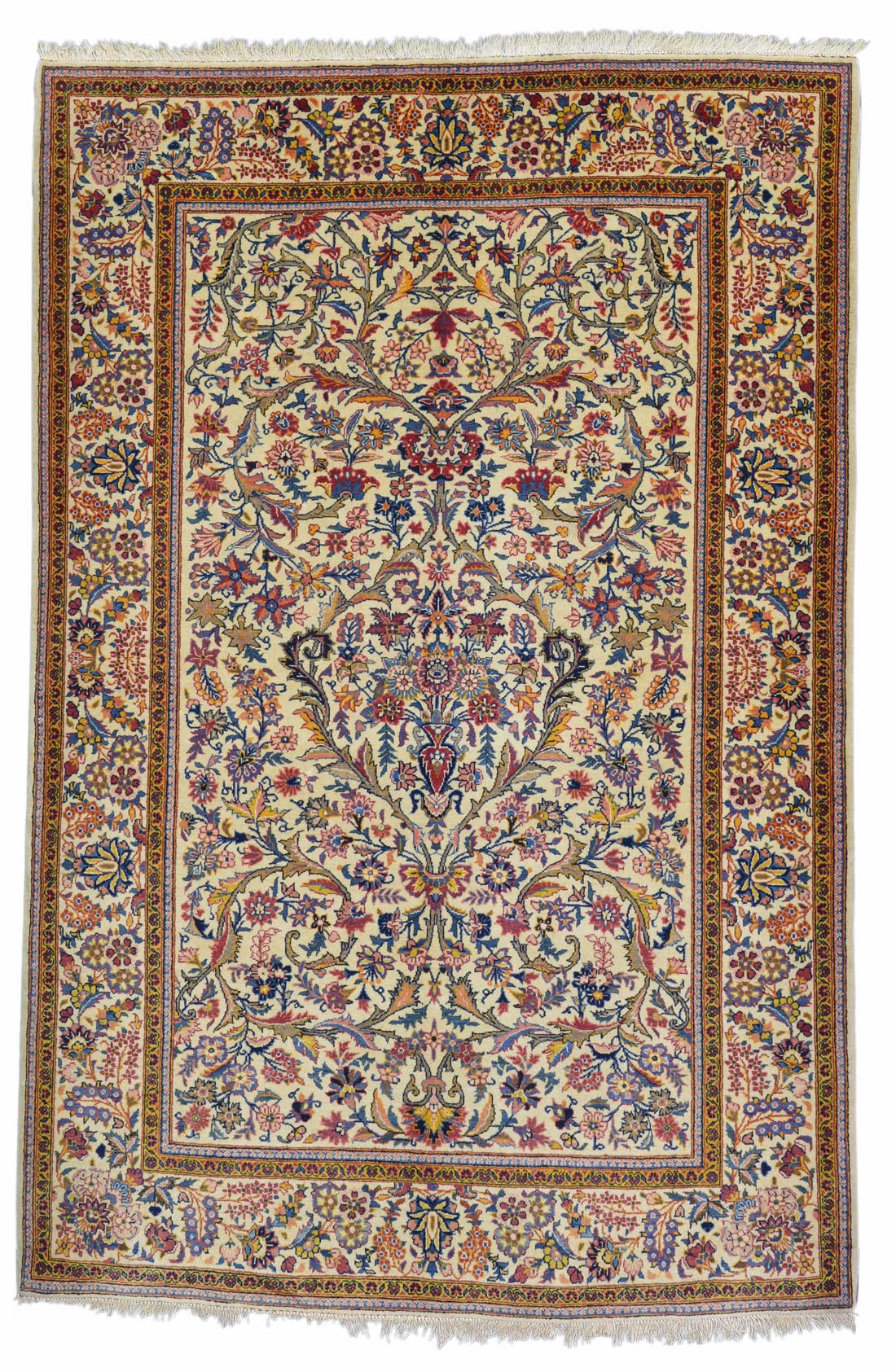 An antique Kashan, No- 5728 (211x137cm)