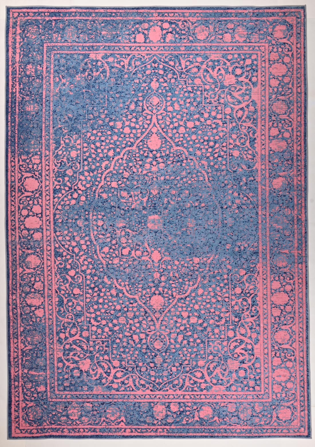 A contemporary modern rug in a transitional design