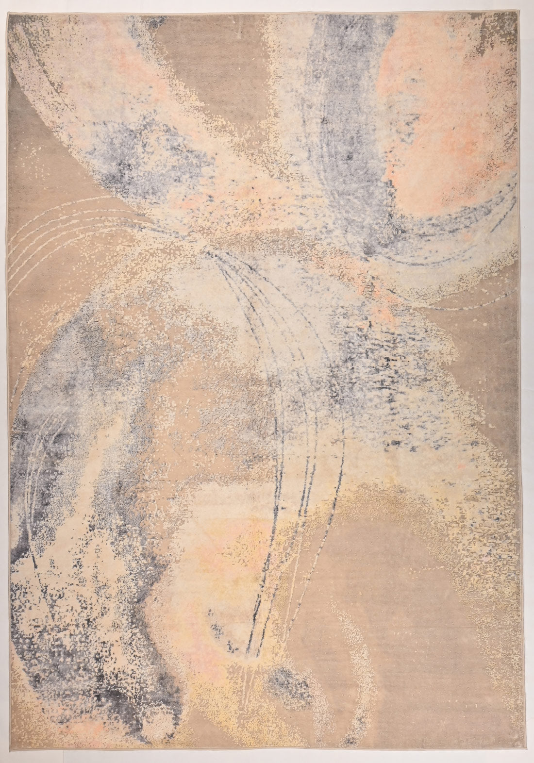 A contemporary modern rug.