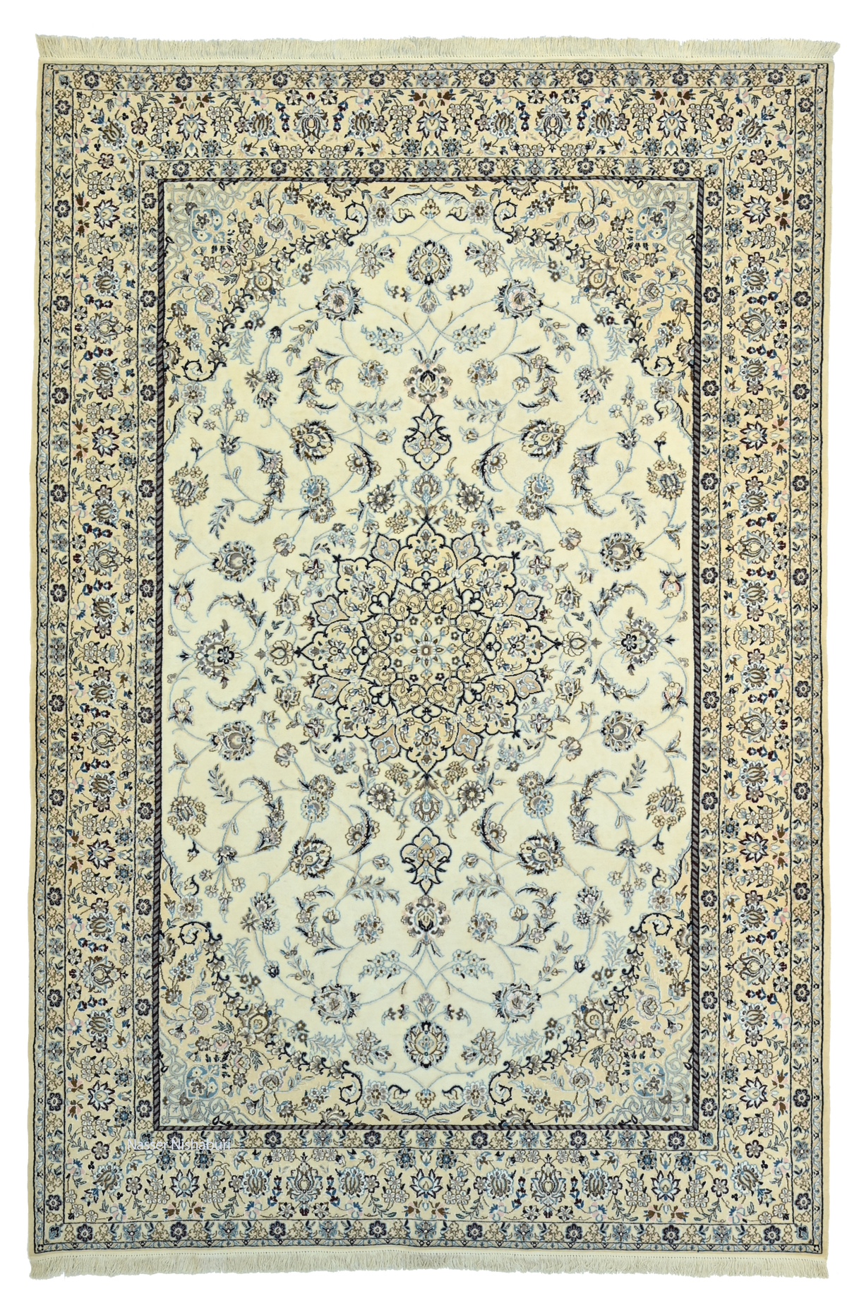 Fine Persian Nain design No; 153601 204x306