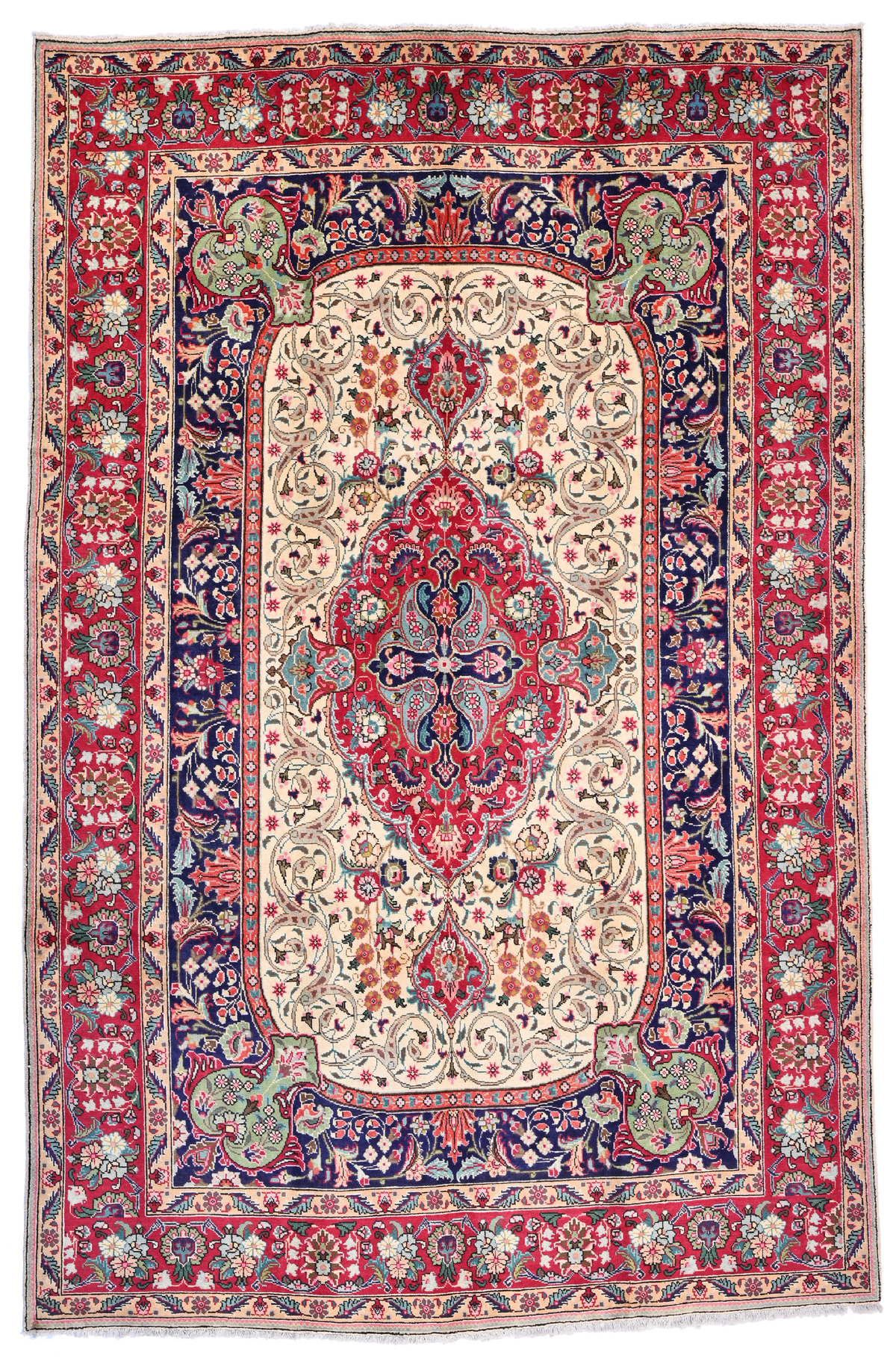 A Persian Tabriz Carpet No 164371 200x310cm Rugs Sg