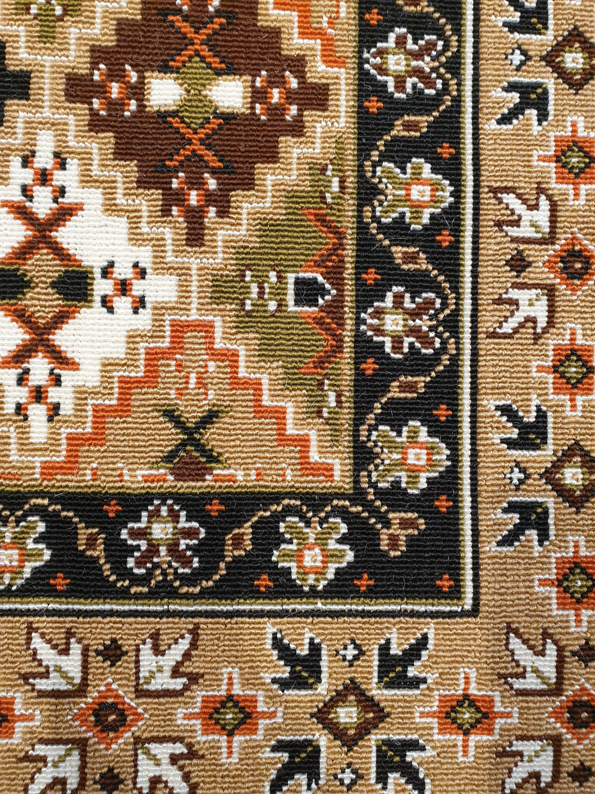 Attractions, a rug in tribal pattern.