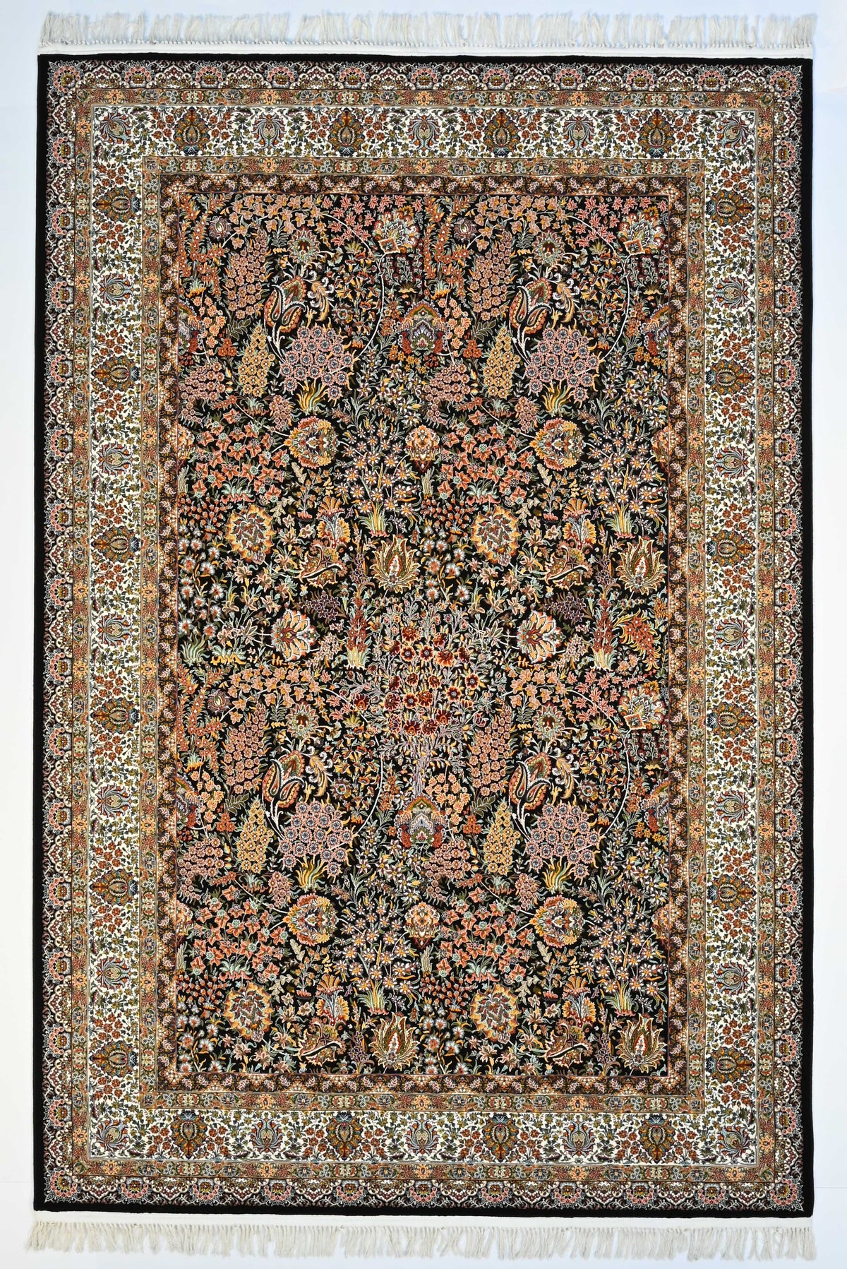 Midnight garden, A fine rug.