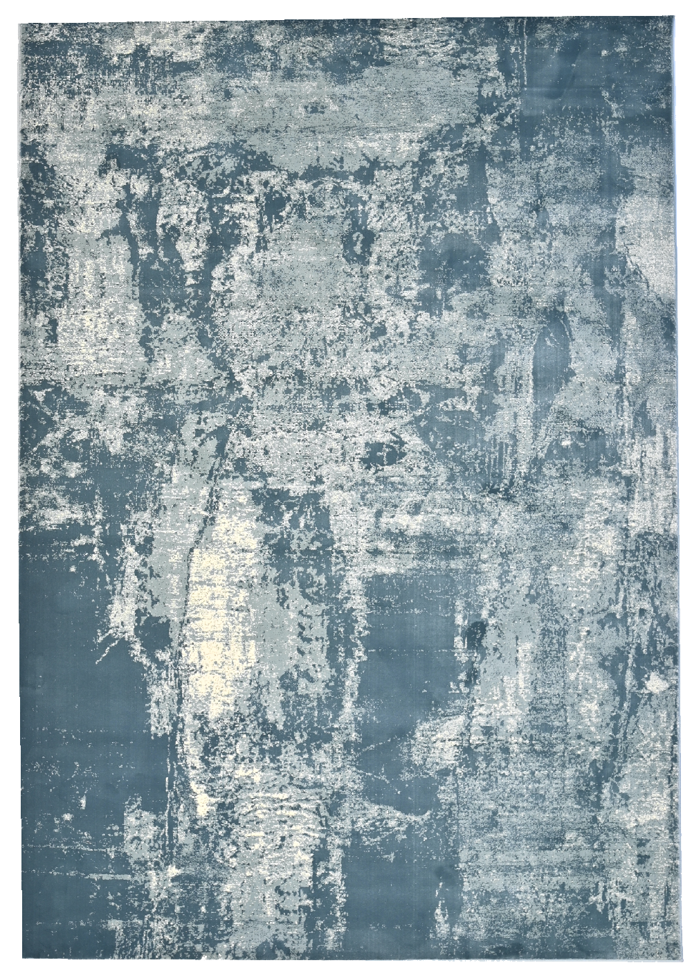 Snowy marsh, A modern Rug.