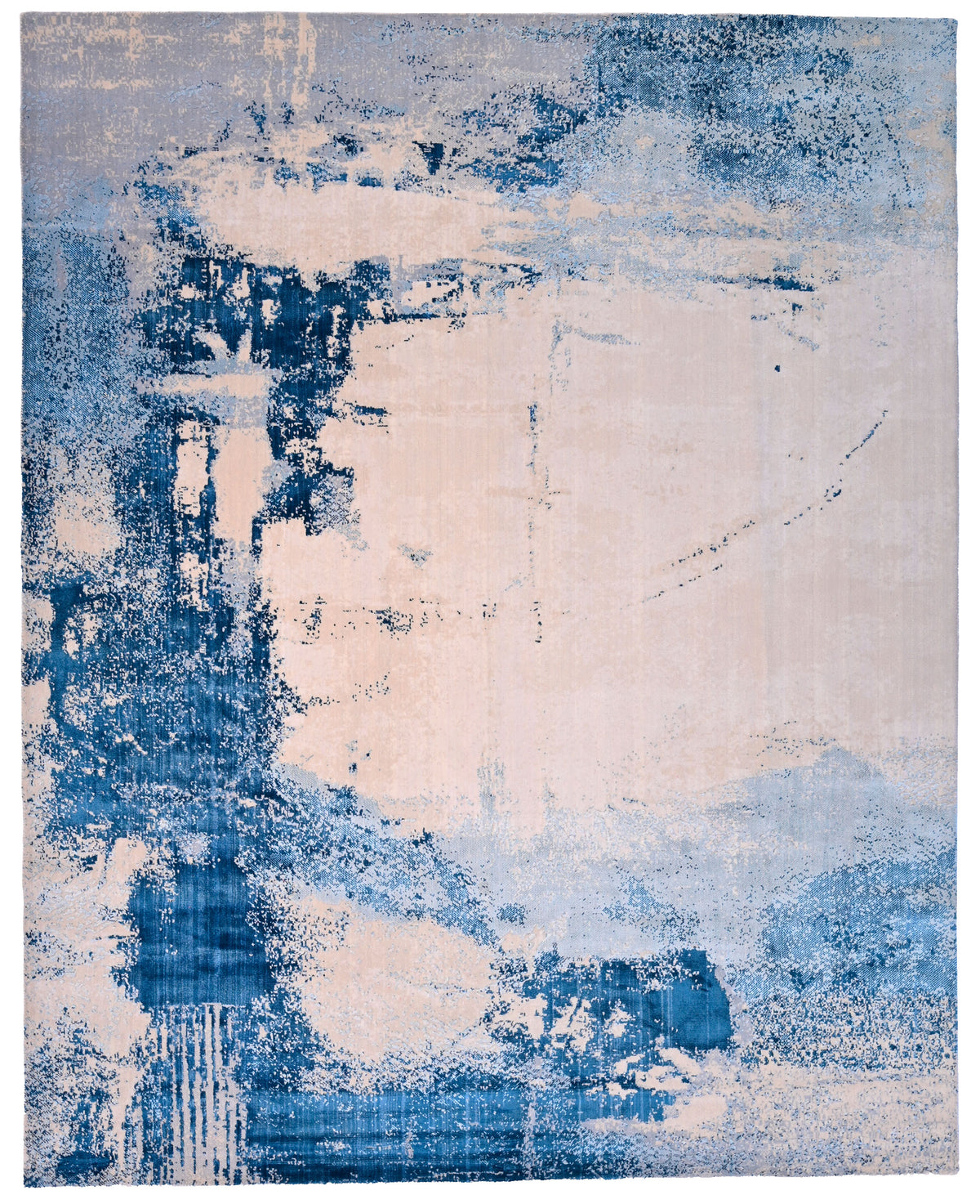 Vivid blue, a modern carpet