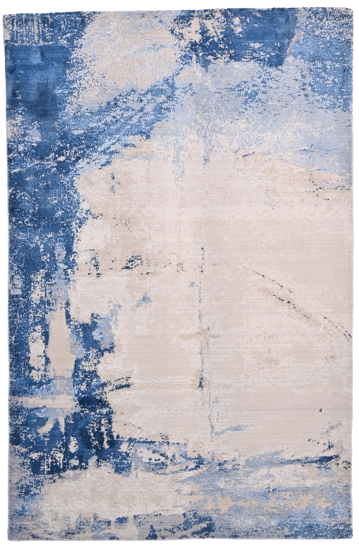 Vivid blue, a modern carpet