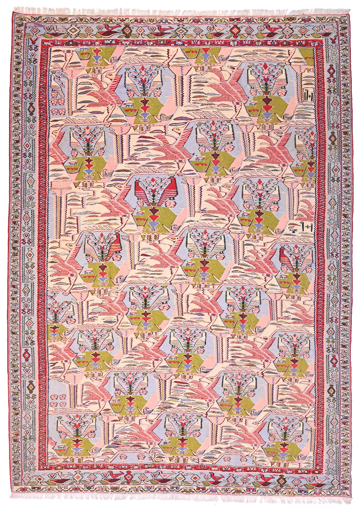 A Senneh kilim, Number 53674 298x213