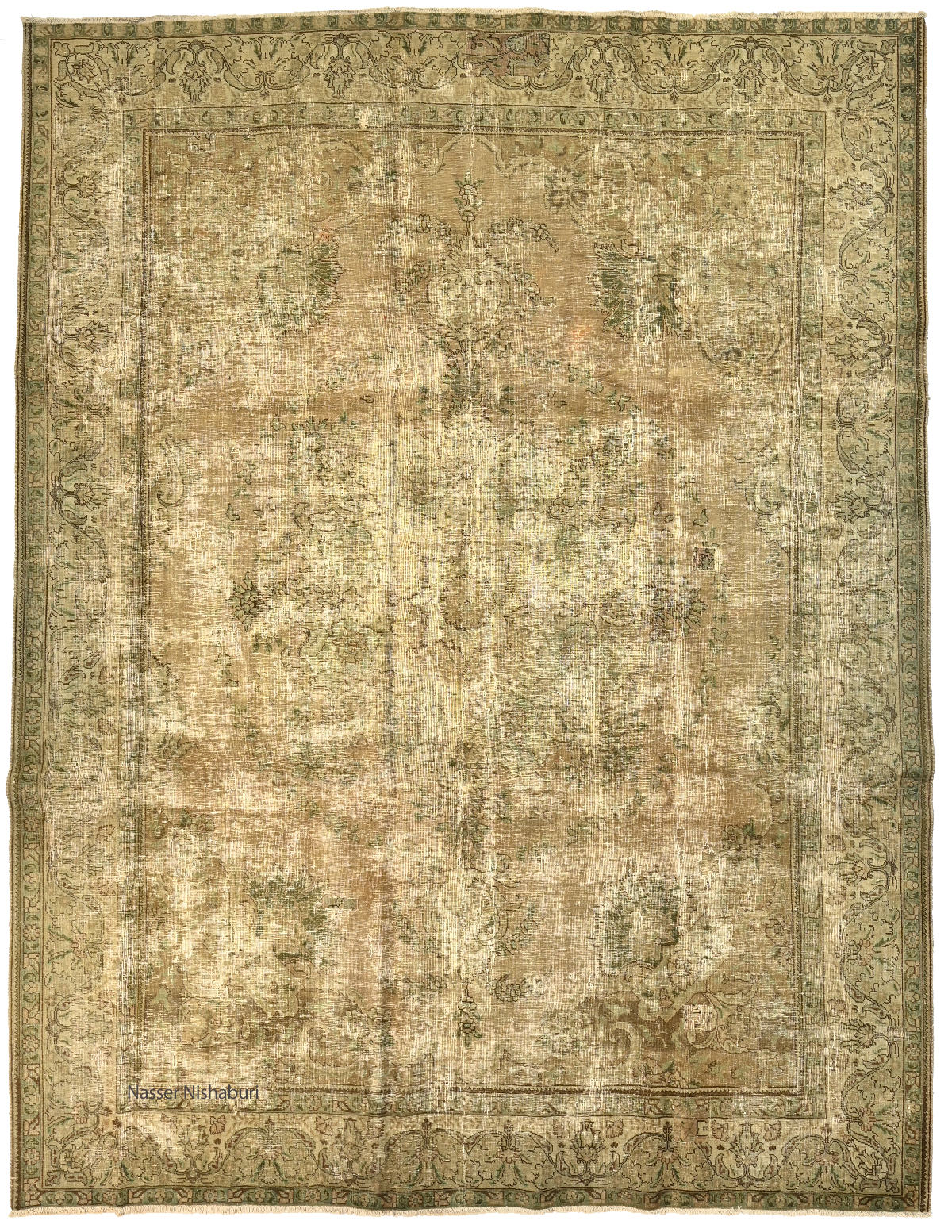 A vintage Persian Tabriz design carpet  No; 600568 385x297