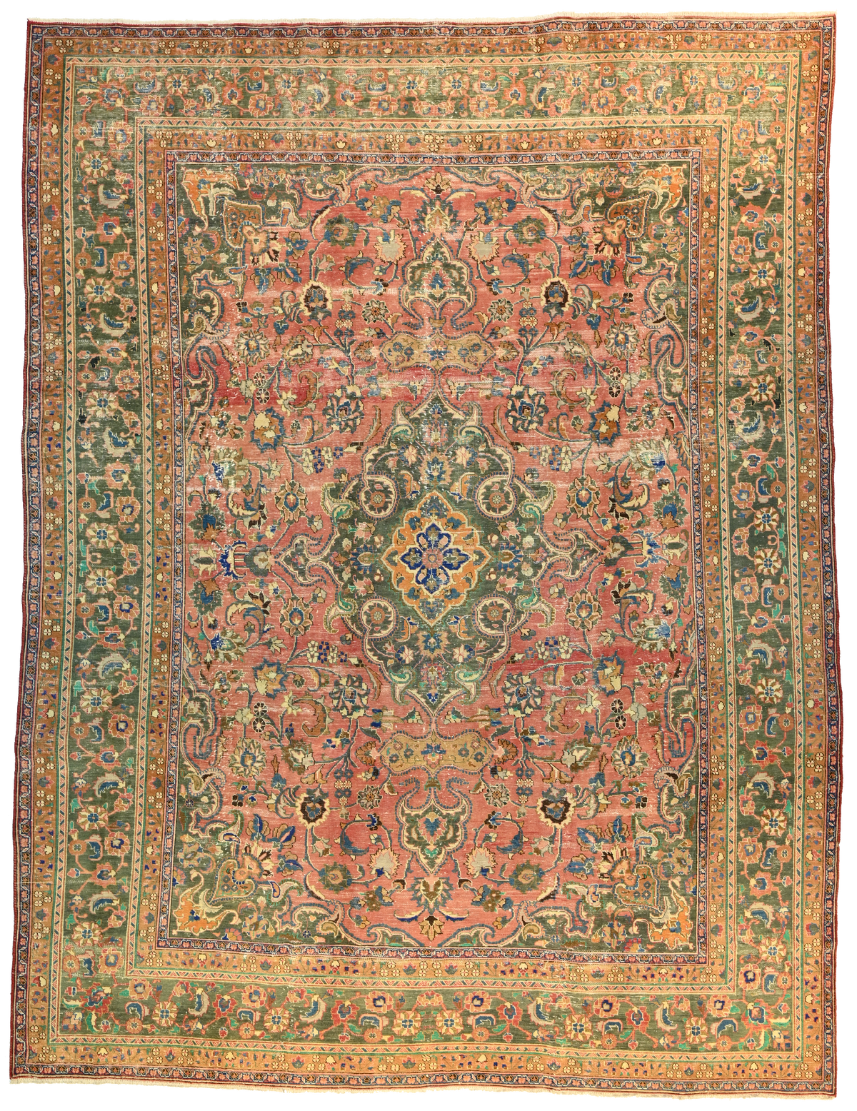 A Vintage Mashad design handmade Rug, Number 600593