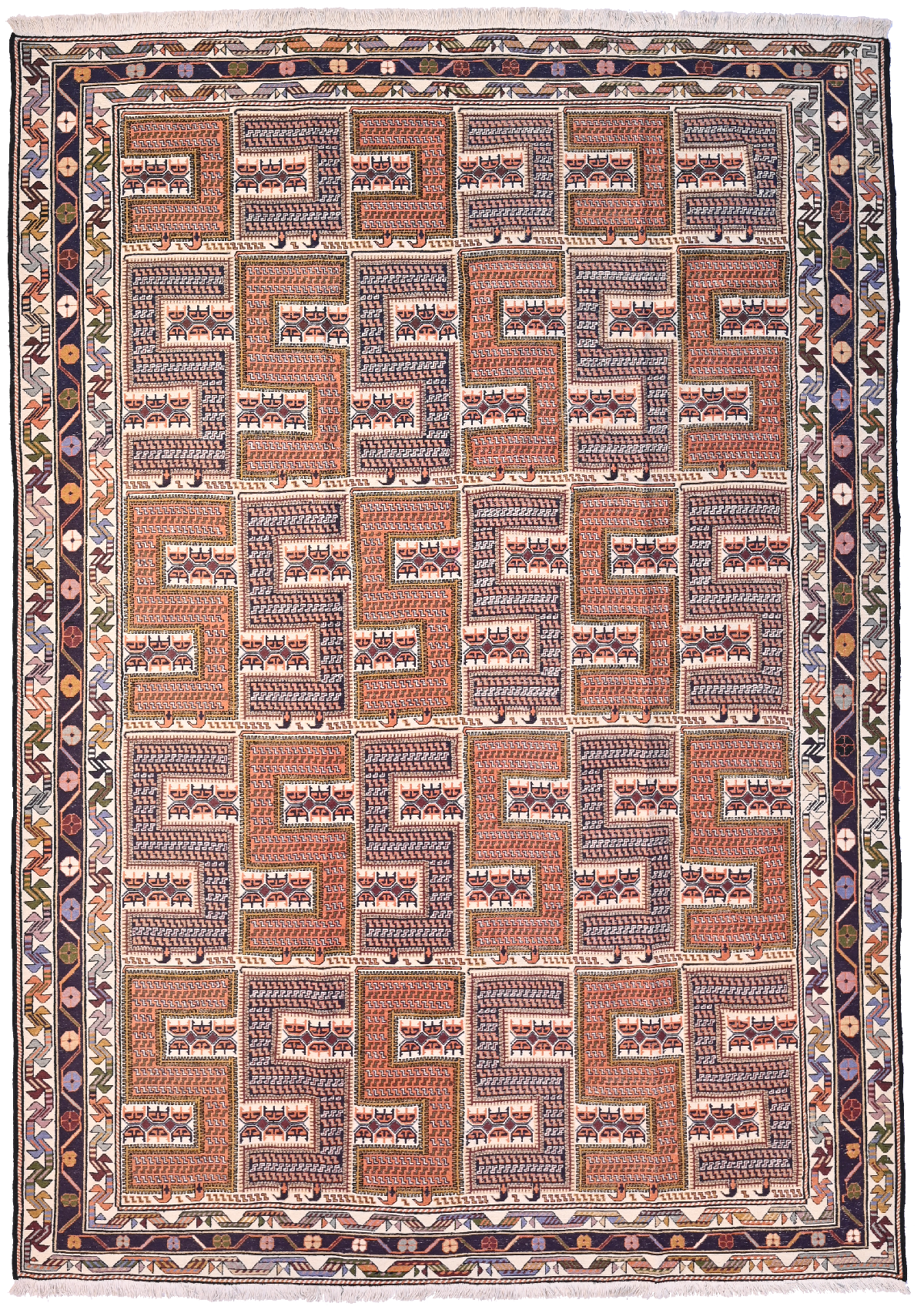 An extraordinary Shahsavan Sumak, Number 63575 290x205 cm