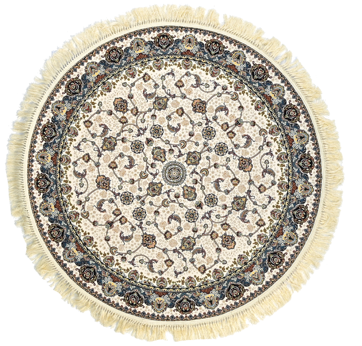Euphonic Ring, a round rug.