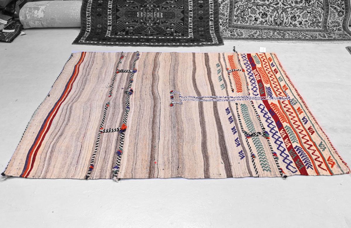 An opened Qashghai grain sack Number, 166157