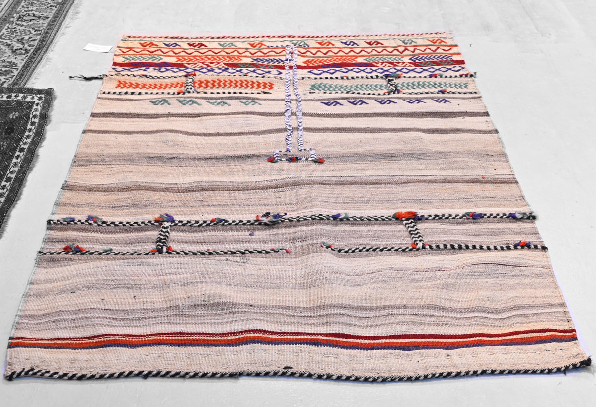 An opened Qashghai grain sack Number, 166157