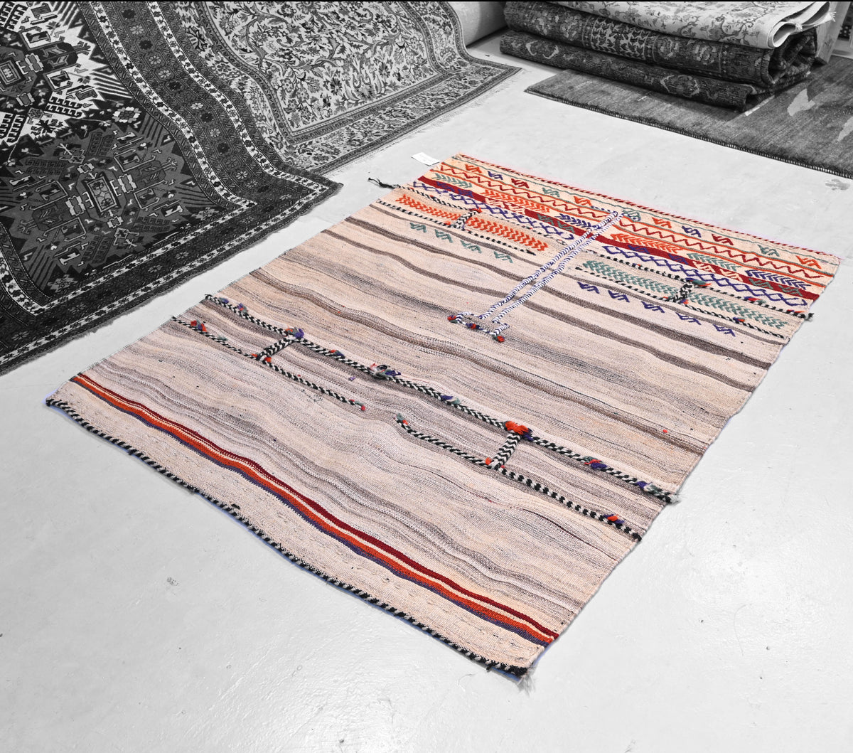 An opened Qashghai grain sack Number, 166157