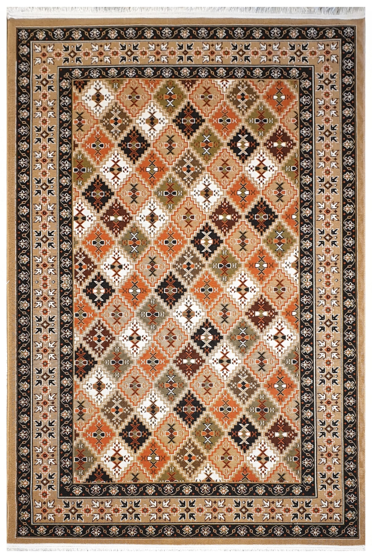 Attractions, a rug in tribal pattern.